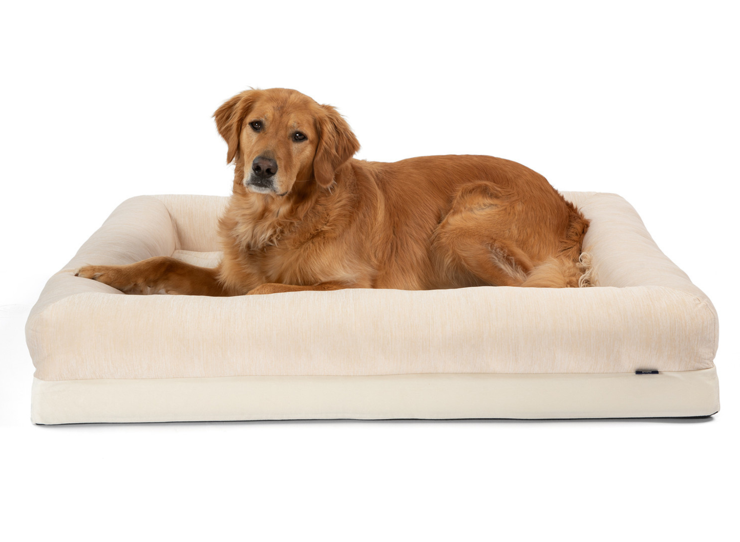 Cooling 4-bolster dog bed - Arctic Sand