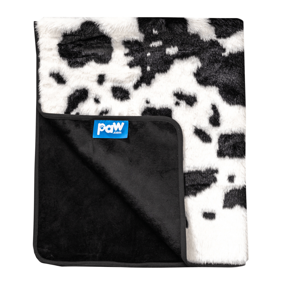Waterproof blanket for dogs - Black faux fur