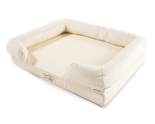 Memory Foam Dog Bed Cover - White (Bed Not Included)