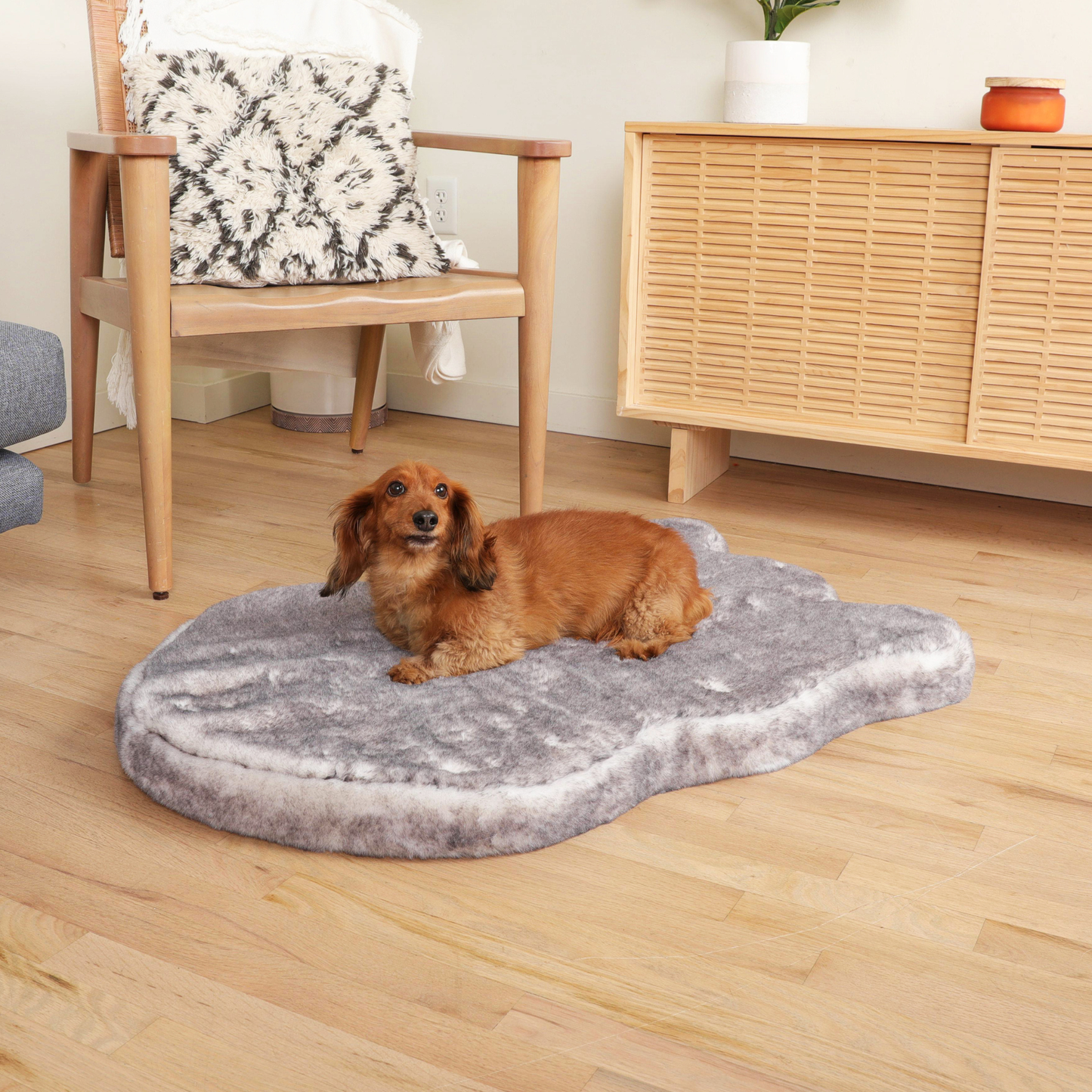Orthopedic dog bed with waterproof blanket - Chinchilla
