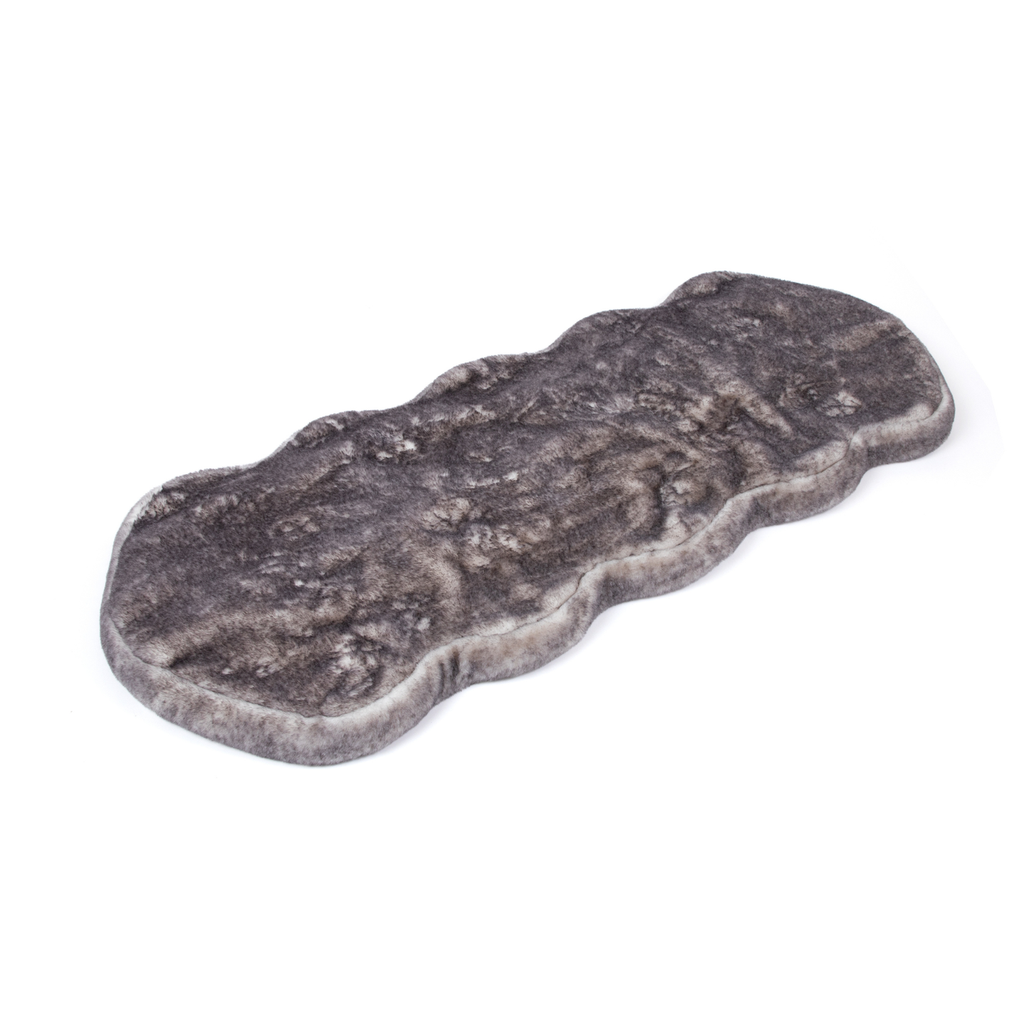 Running Faux Fur Memory Foam Dog Bed - Chinchilla