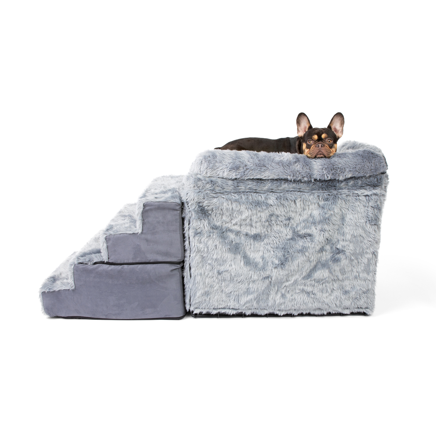 Side bed dog box set & stairs