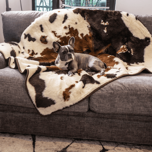 Waterproof Pet Blanket - Brown Faux Fur