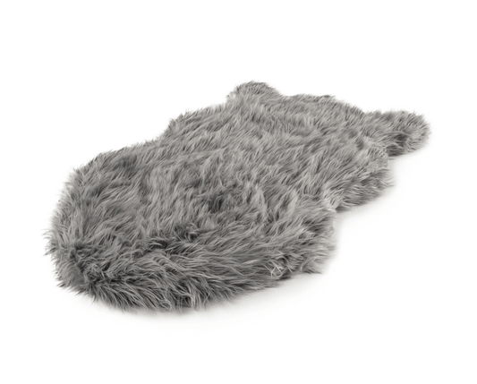 Orthopedic Faux Fur Dog Bed Cover - Anthracite (Bed Not Included)