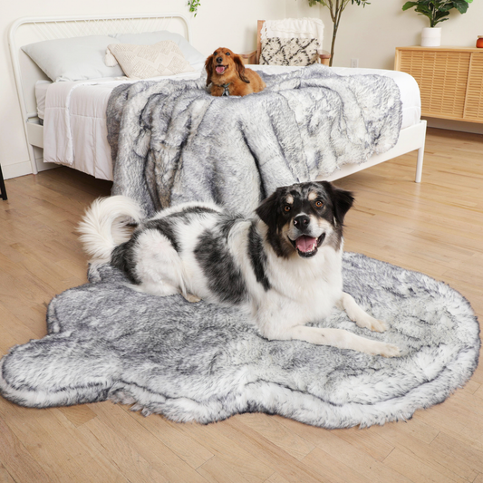 Orthopedic dog bed with waterproof blanket - Arctic Fox