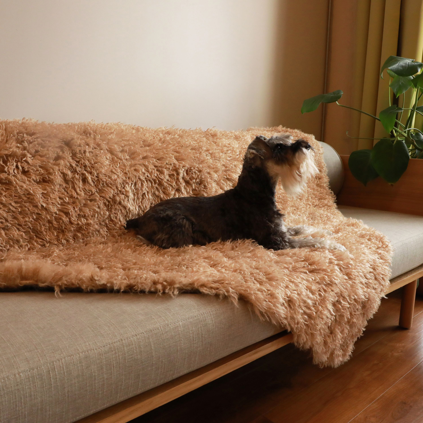 Luxe Waterproof Faux Fur Blanket - Plush Sheep Tan by PupProtector™