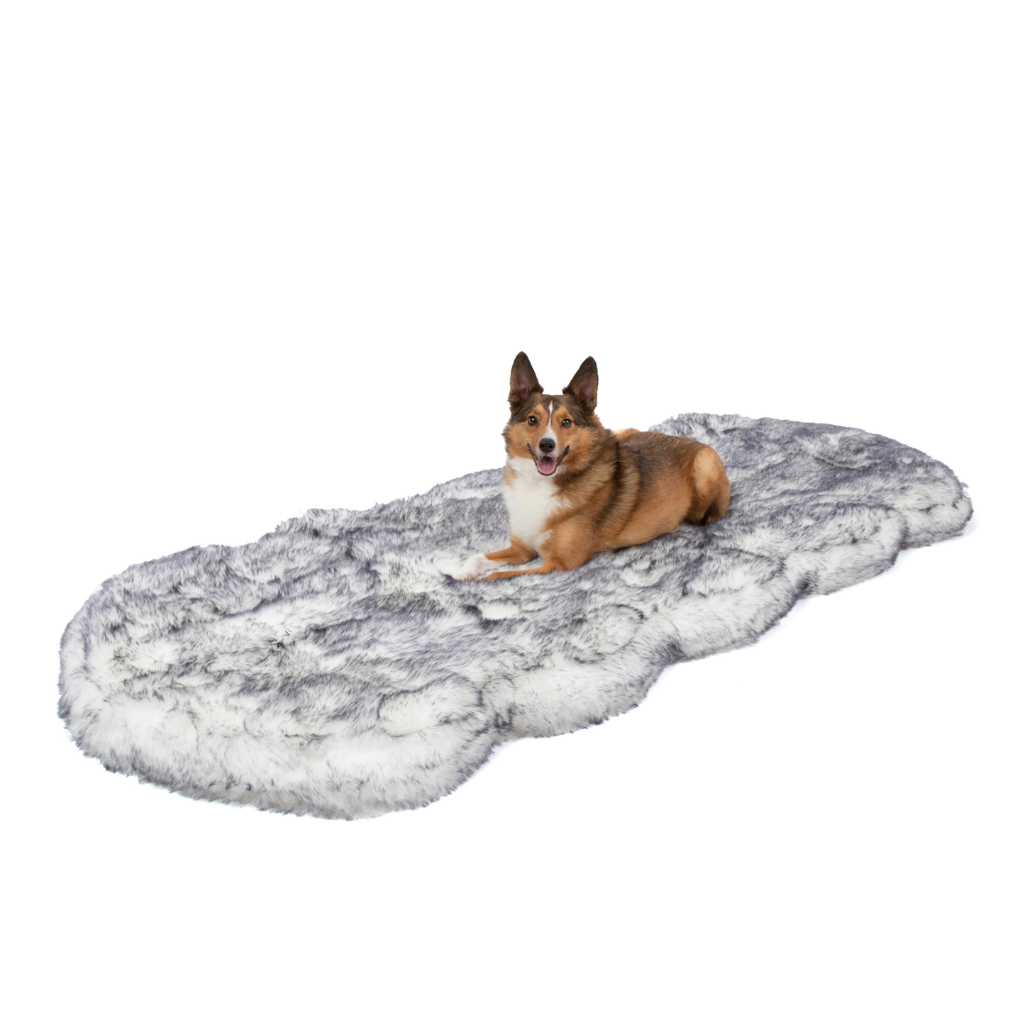 Orthopedic runner bed for dogs with waterproof blanket - Arctic Fox