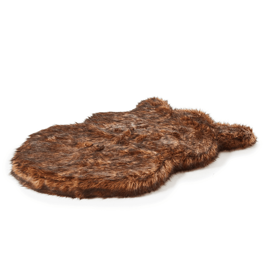Orthopedic Faux Fur Dog Bed Cover - Brown (Bed Not Included)