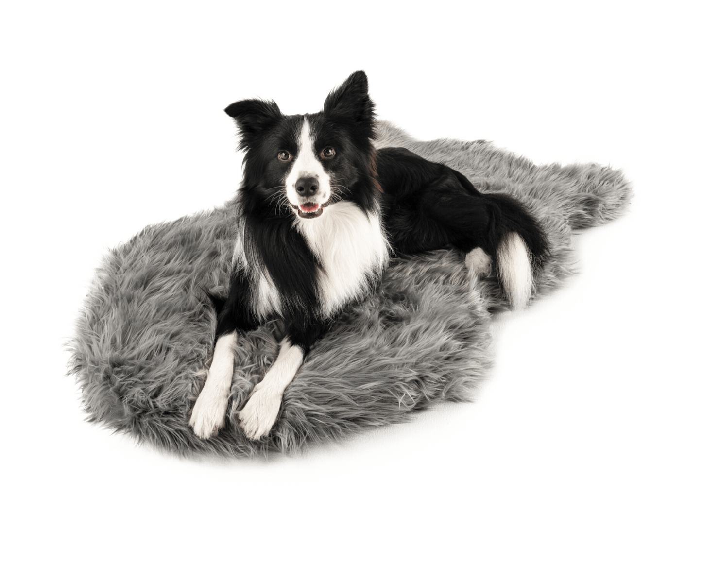 Orthopedic Faux Fur Dog Bed Cover - Anthracite (Bed Not Included)