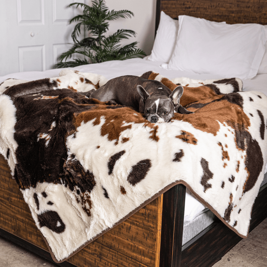 Waterproof Pet Blanket - Brown Faux Fur