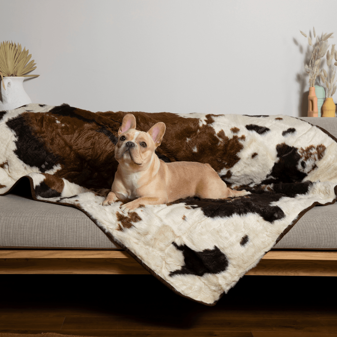 Waterproof Pet Blanket - Brown Faux Fur