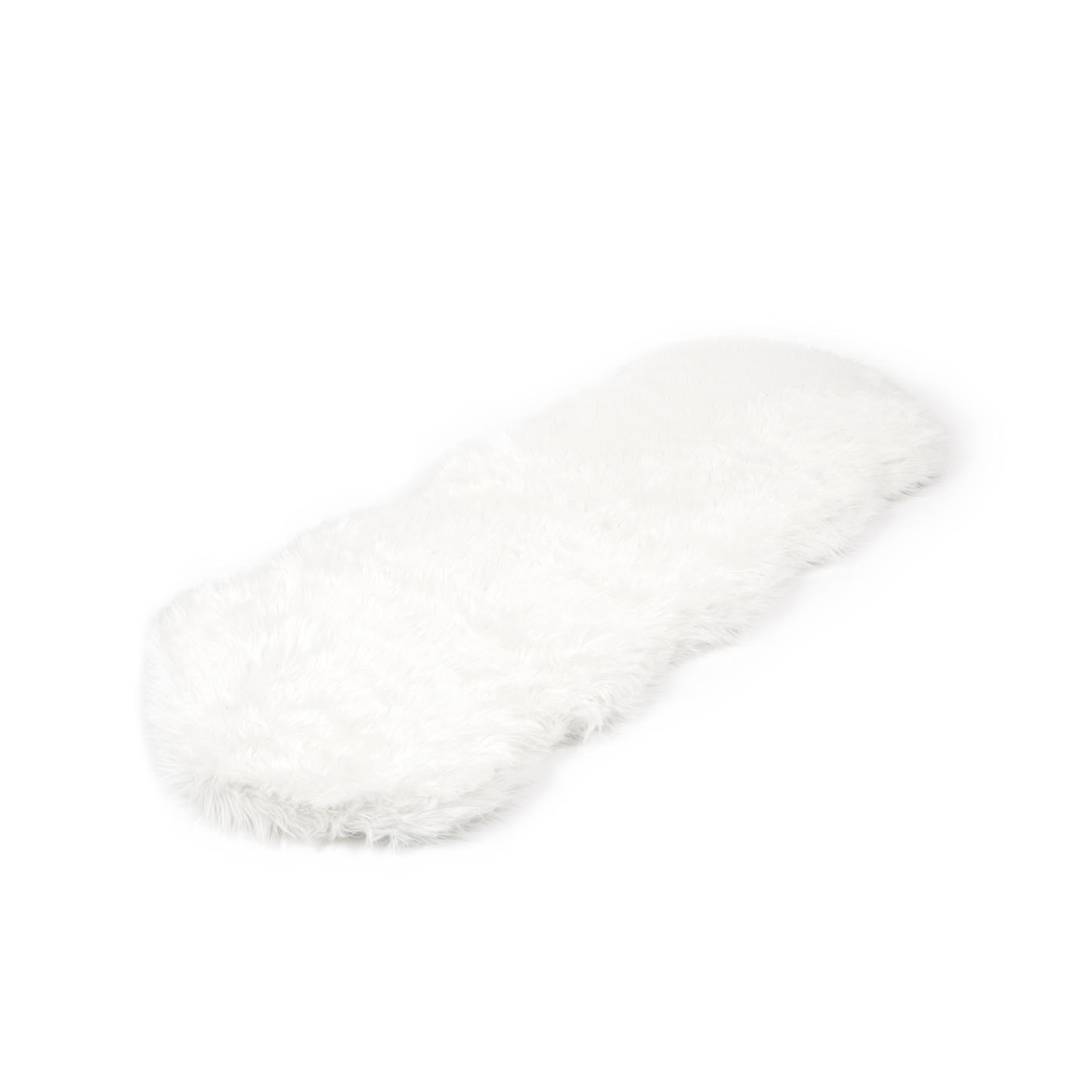 Runner Memory Foam Dog Bed - Curve White
