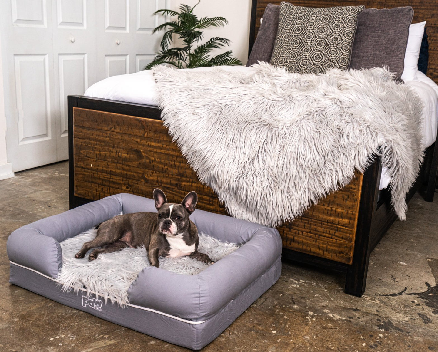 Dog Topper - Grey (Bed Not Included)