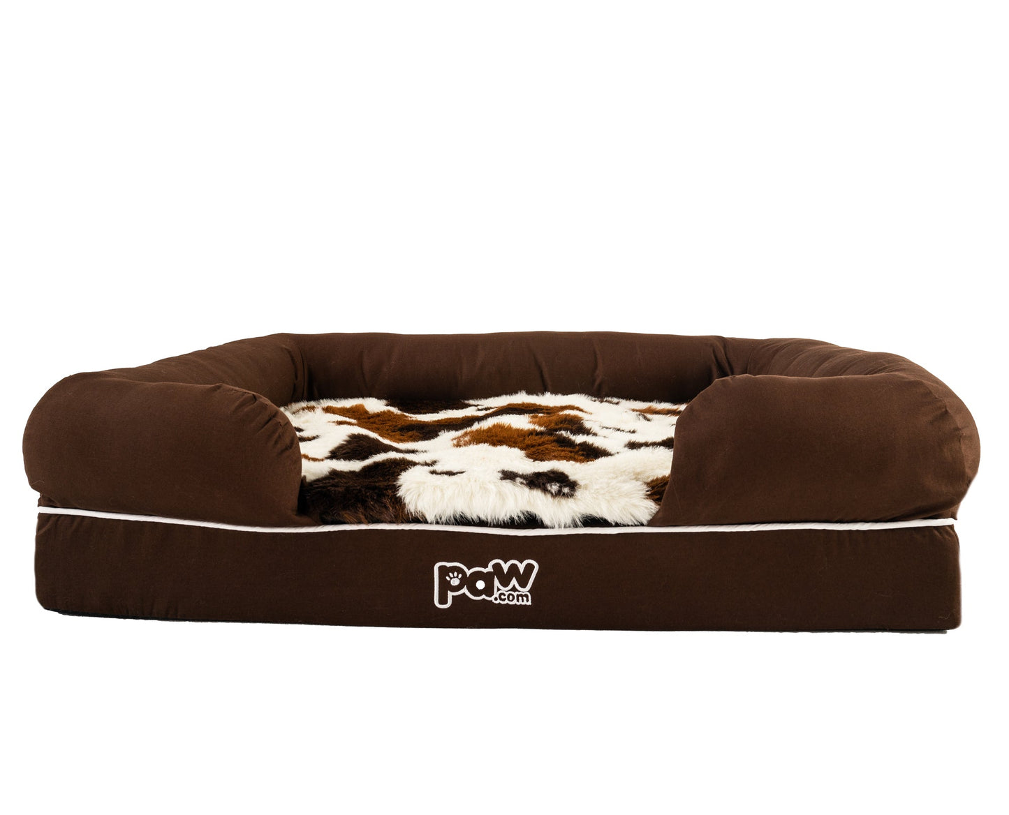 Brown Faux Fur Dog Topper (Bed Not Included)