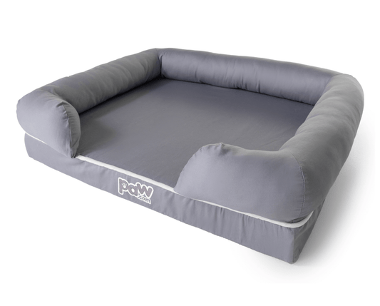 Memory Foam Dog Bed Cover - Grey (Bed Not Included)