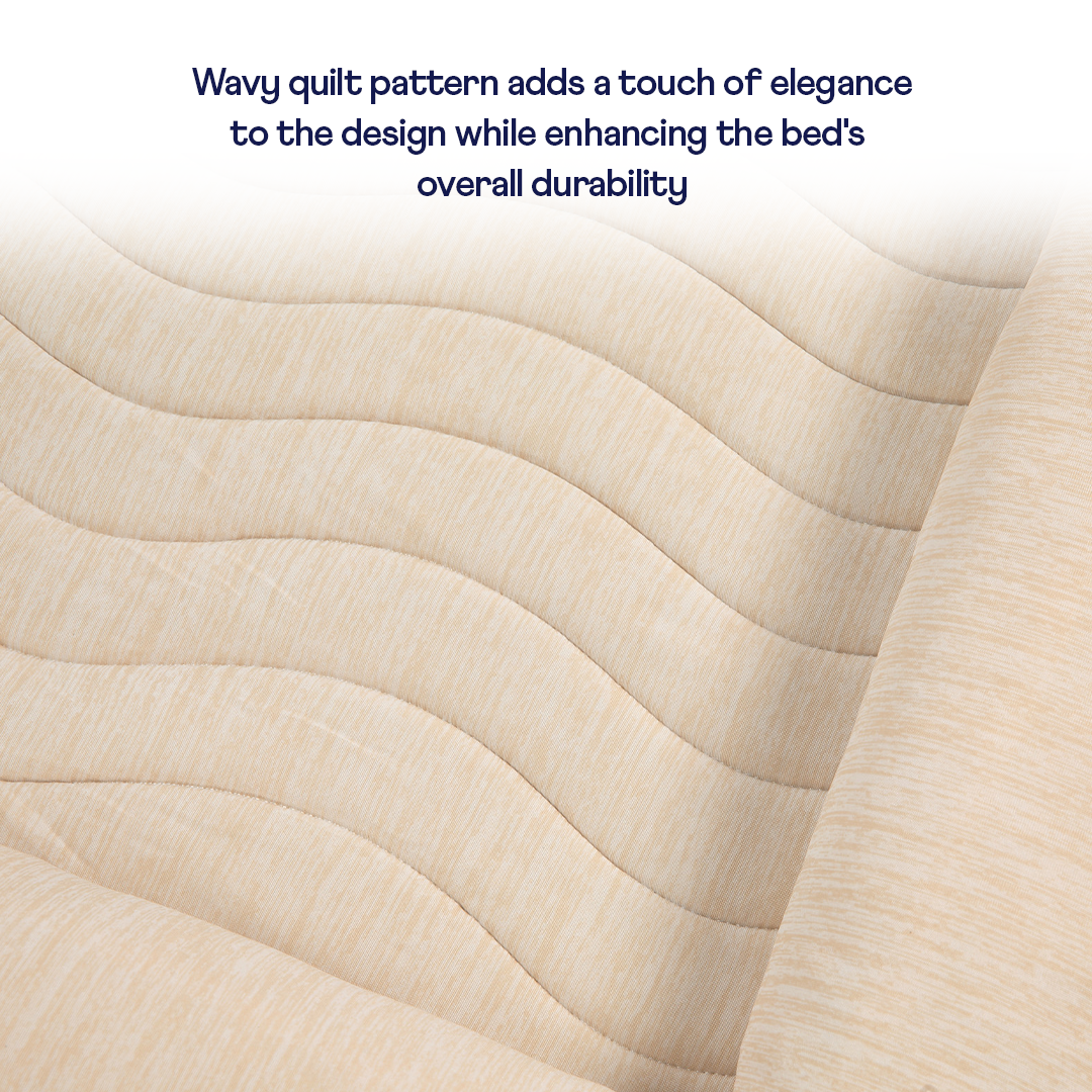 Cooling 4-bolster dog bed - Arctic Sand