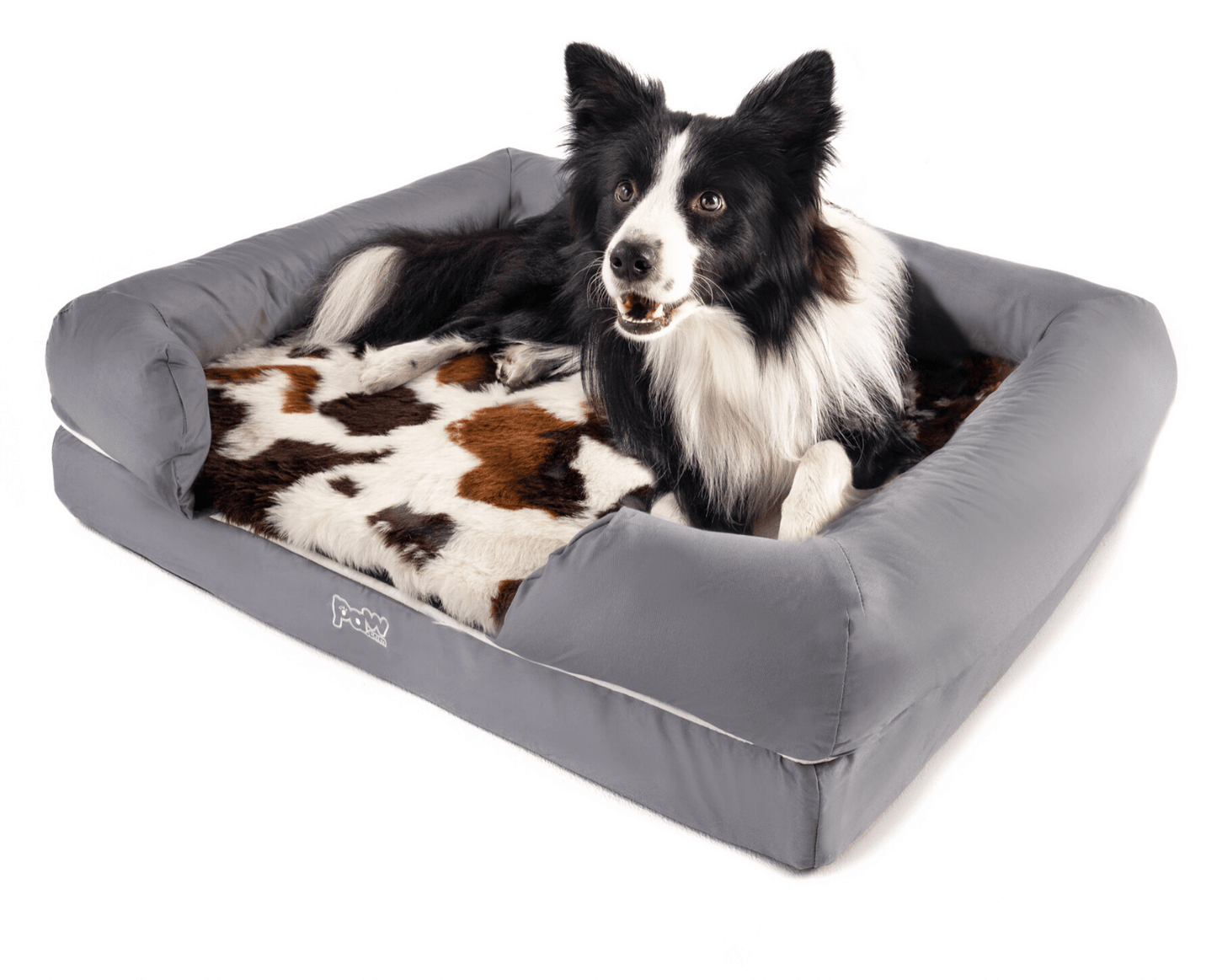 Brown Faux Fur Dog Topper (Bed Not Included)
