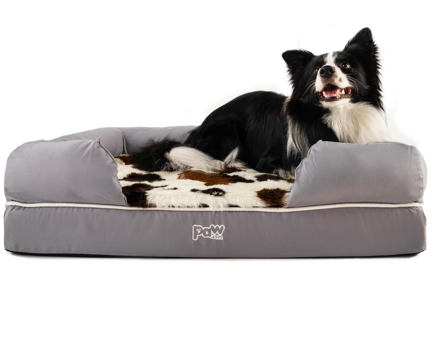 Brown Faux Fur Dog Topper (Bed Not Included)