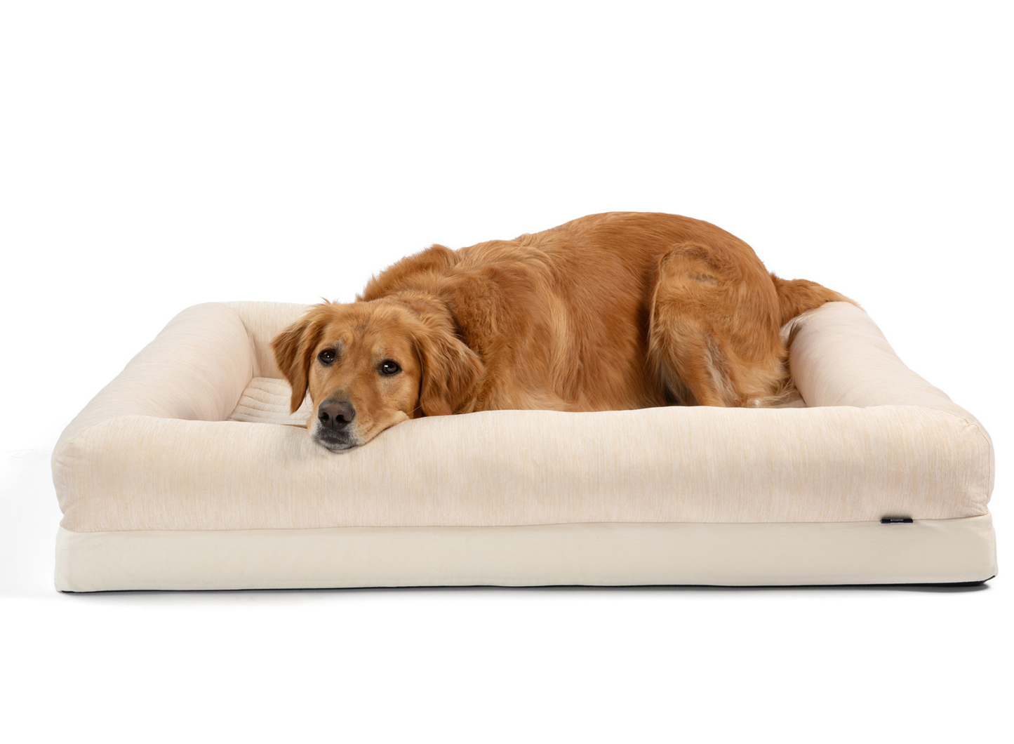 Cooling 4-bolster dog bed - Arctic Sand