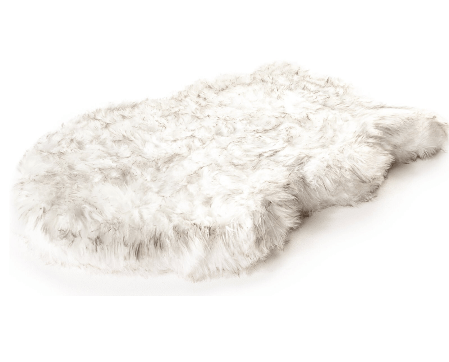 Orthopedic Dog Bed Cover Faux Fur - Curve White (Bed Not Included)